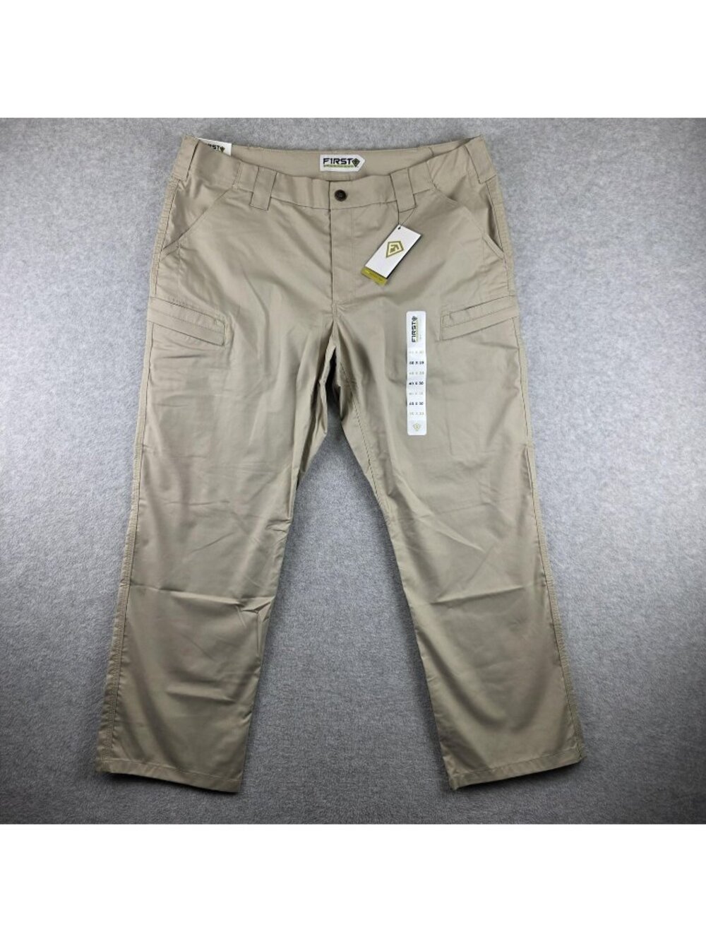 First Tactical A2 Pants Mens 40x30 Beige Cargo Workwear Poly Cotton Tactical NWT